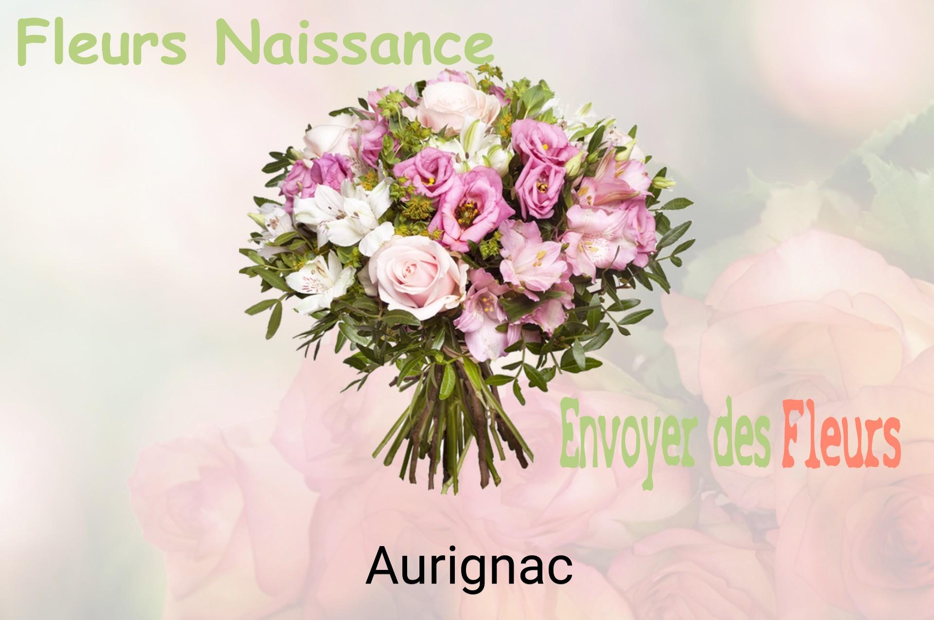 Bouquet de fleurs de naissance livré à Aurignac